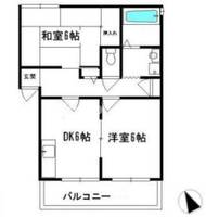 兵庫県西宮市下大市西町(アパート)の賃貸物件の間取り