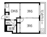 兵庫県神戸市灘区一王山町(マンション)の賃貸物件の間取り