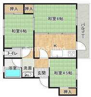 県営西舞子厚生年金住宅2号棟の間取り