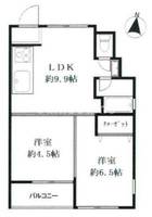 兵庫県芦屋市親王塚町(マンション)の賃貸物件の間取り