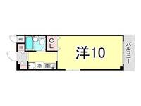 兵庫県神戸市中央区海岸通4丁目(マンション)の賃貸物件の間取り