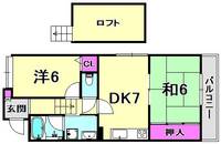 甲子園ハイツの間取り