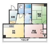 兵庫県神戸市長田区本庄町3丁目(マンション)の賃貸物件の間取り