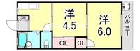 兵庫県神戸市長田区片山町3丁目(アパート)の賃貸物件の間取り