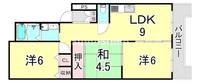 兵庫県尼崎市南武庫之荘5丁目(アパート)の賃貸物件の間取り