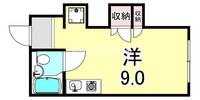 兵庫県神戸市須磨区磯馴町5丁目(アパート)の賃貸物件の間取り