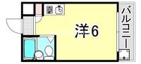 兵庫県尼崎市南武庫之荘3丁目(マンション)の賃貸物件の間取り