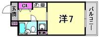 兵庫県神戸市灘区浜田町4丁目(マンション)の賃貸物件の間取り