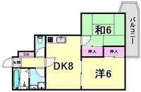兵庫県西宮市上甲子園1丁目(マンション)の賃貸物件の間取り