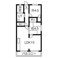 兵庫県神戸市垂水区福田5丁目(マンション)の賃貸物件の間取り
