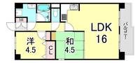 ルネ芦屋親王塚の間取り