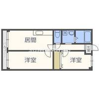 大阪府大阪市中央区高津2丁目(マンション)の賃貸物件の間取り