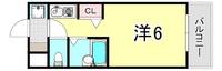 兵庫県神戸市東灘区御影石町2丁目(マンション)の賃貸物件の間取り