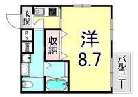 兵庫県神戸市東灘区岡本2丁目(マンション)の賃貸物件の間取り