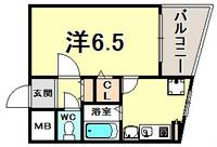 兵庫県神戸市中央区花隈町(マンション)の賃貸物件の間取り