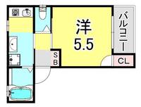 兵庫県神戸市長田区梅ケ香町1丁目(アパート)の賃貸物件の間取り