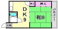 兵庫県神戸市中央区元町通6丁目(マンション)の賃貸物件の間取り