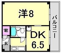 兵庫県神戸市中央区脇浜町3丁目(マンション)の賃貸物件の間取り