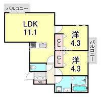 物件の間取り画像