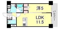 兵庫県神戸市東灘区御影塚町3丁目(マンション)の賃貸物件の間取り
