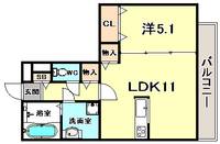 兵庫県神戸市中央区中山手通7丁目(マンション)の賃貸物件の間取り
