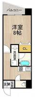 兵庫県神戸市中央区元町通3丁目(マンション)の賃貸物件の間取り