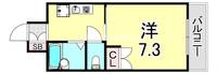 兵庫県神戸市兵庫区入江通2丁目(マンション)の賃貸物件の間取り