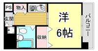 兵庫県神戸市灘区岩屋北町7丁目(マンション)の賃貸物件の間取り