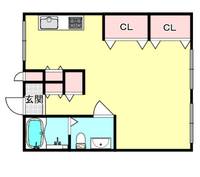 兵庫県西宮市上甲子園5丁目(マンション)の賃貸物件の間取り