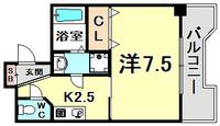兵庫県神戸市中央区元町通5丁目(マンション)の賃貸物件の間取り