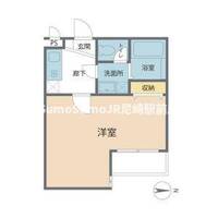 大阪府大阪市西淀川区姫島1丁目(アパート)の賃貸物件の間取り