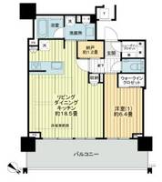 兵庫県神戸市中央区新港町(マンション)の賃貸物件の間取り