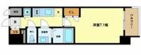 大阪府大阪市西区江之子島1丁目(マンション)の賃貸物件の間取り
