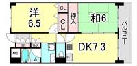 兵庫県西宮市南昭和町(マンション)の賃貸物件の間取り