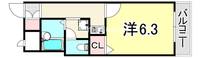 兵庫県尼崎市武庫川町2丁目(マンション)の賃貸物件の間取り