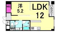 兵庫県西宮市甲子園口2丁目(マンション)の賃貸物件の間取り