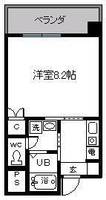 福岡県福岡市中央区黒門(マンション)の賃貸物件の間取り