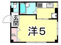 兵庫県神戸市東灘区住吉宮町5丁目(アパート)の賃貸物件の間取り