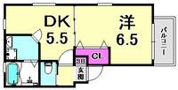 兵庫県神戸市兵庫区東山町2丁目(アパート)の賃貸物件の間取り