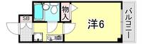 兵庫県神戸市兵庫区湊町1丁目(マンション)の賃貸物件の間取り