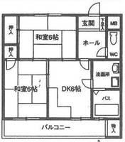 兵庫県神戸市灘区高羽町2丁目(マンション)の賃貸物件の間取り
