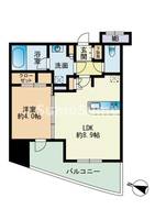 福岡県福岡市博多区住吉2丁目(マンション)の賃貸物件の間取り