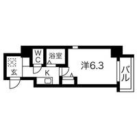 大阪府大阪市浪速区大国3丁目(マンション)の賃貸物件の間取り