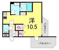 兵庫県神戸市長田区御船通2丁目(マンション)の賃貸物件の間取り