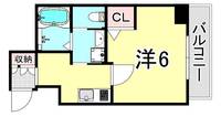 兵庫県尼崎市昭和通1丁目(マンション)の賃貸物件の間取り