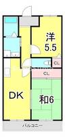 兵庫県神戸市須磨区千歳町4丁目(マンション)の賃貸物件の間取り