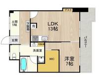 大阪府大阪市西区立売堀3丁目(マンション)の賃貸物件の間取り