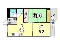 兵庫県神戸市東灘区深江南町4丁目(マンション)の賃貸物件の間取り