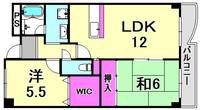 兵庫県尼崎市口田中1丁目(アパート)の賃貸物件の間取り