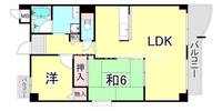 兵庫県尼崎市口田中1丁目(アパート)の賃貸物件の間取り